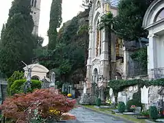 Kirkegården i Morcote.