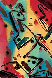 Abstrakt komposition, 1919