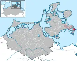 Beliggenhed i Landkreis Vorpommern-Rügen