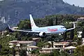 Et Boeing 737-800 fra Thomson Airways under landing.