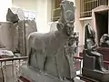 Hathor i afbildet som ko (Cairo Museum)