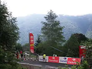 Opstilling til 14. etape i 2010 hvor der var bjergspurt på Ax 3 Domaines.