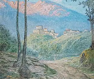 Gavinana, 1911, middelalderlandsby i Toscana