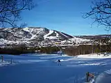 Skisportsområdet i Geilo, hvor familien står på ski i filmen