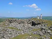 Castell Carndochan, nær Rhosdylluan, Gwynedd, Wales.