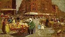 George Luks, Houston Street 1917, olie på lærred, Saint Louis Art Museum