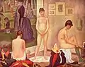 Poseuses (1886-88)af Georges Seurat