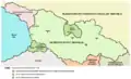 Kort over Georgiske og Abkhasiske SSR 1922-1931