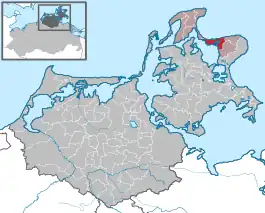 Beliggenhed i Landkreis Vorpommern-Rügen