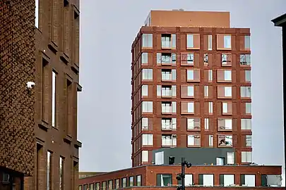 Grønlunds Tårn set fra Europaskolen