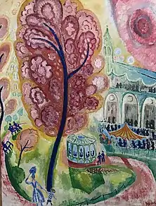 Det syngende træ fra 1915 er udstillet på Norrköpings konstmuseum.