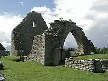 Ruinerne af Sankt Knuds kapel.