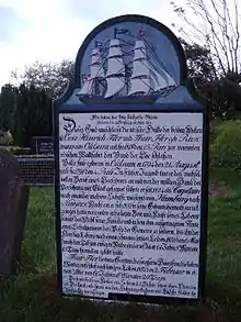 En såkaldt talende gravsten fra Syderende på Før (Sydslesvig)