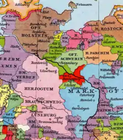 Grevskabet Holstens placering