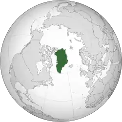 Grønlands placering