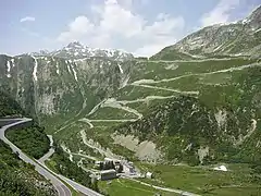 Grimselpasset set fra Furkapasset