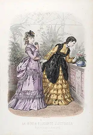 Héloïse Colin (gift Leloir): 'Robe velours dentelle' ('Velourkjole med blonder')