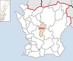 Höörs placering i Skåne