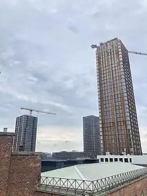 Vogelius tårn, Bohrs tårn, Pasteurs tårn set fra Hotel Ottilia