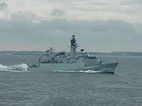 KDM Niels Juel (F354) under deltagelse i en international øvelse (BALTOPS) 2005.