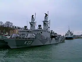 HMS Gävle (K22) i Visby havn 2006