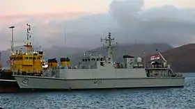 HMS Grimsby (M108) ved Loch Alsh i 2008