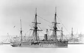 Iron Duke som den så ud det meste af sin tjenestetid.