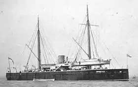 Prince Albert under flådeparaden ved Spithead i 1887.