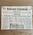 Hadsund Folkeblad som den så ud i 1954.