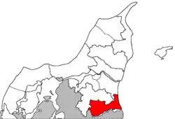 Hadsund Provstis beliggenhed i Aalborg Stift