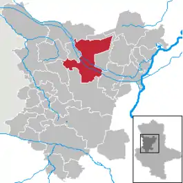 Lage der Kreisstadt Haldensleben im Landkreis Börde