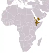 Kappebavianens udbredelse