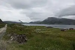 Hasfjorden set fra vejen fra Hasvik