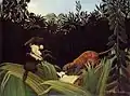 Eclaireurs attaqués par un tigreaf Henri Rousseau