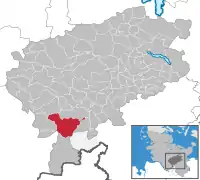 Henstedt-Ulzburgs beliggenhed i Kreis Segeberg