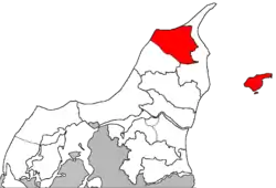 Hjørring Nordre Provstis beliggenhed i Aalborg Stift