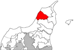 Hjørring Søndre Provstis beliggenhed i Aalborg Stift