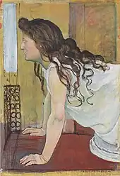 Pige ved vindueet, 1890Fille à la fenêtre