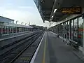 Sydgående perron, set mod nord.