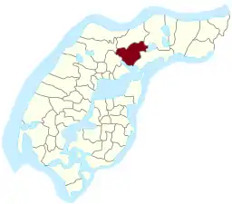 Placeringen af kommunen i {{{amt}}}.