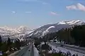 I-80 i Sierra Nevada-bjergene
