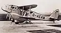 Dragon Rapide i Manchester Airport i 1939