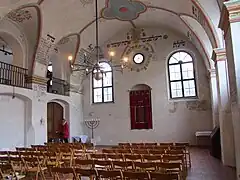 Interiør i den jødiske Synagoge