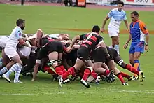 Bolden er på vej hen til nr. 8