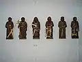De seks nyere apostelfigurer, der er udført af Henry Bayer