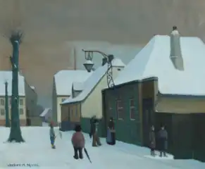 Fastelavnsmandag i Christiansfeld, 1936