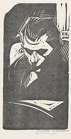 Linoleumstryk af Jerzy Hulewicz (de), 1918