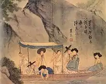 En sejltur,  Shin Yun-bok (1758-?), 1805, koreansk