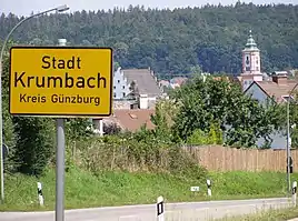 Krumbach set fra vest