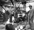 Træuldfremstilling på Kagerup Savværk i 1950'erne.